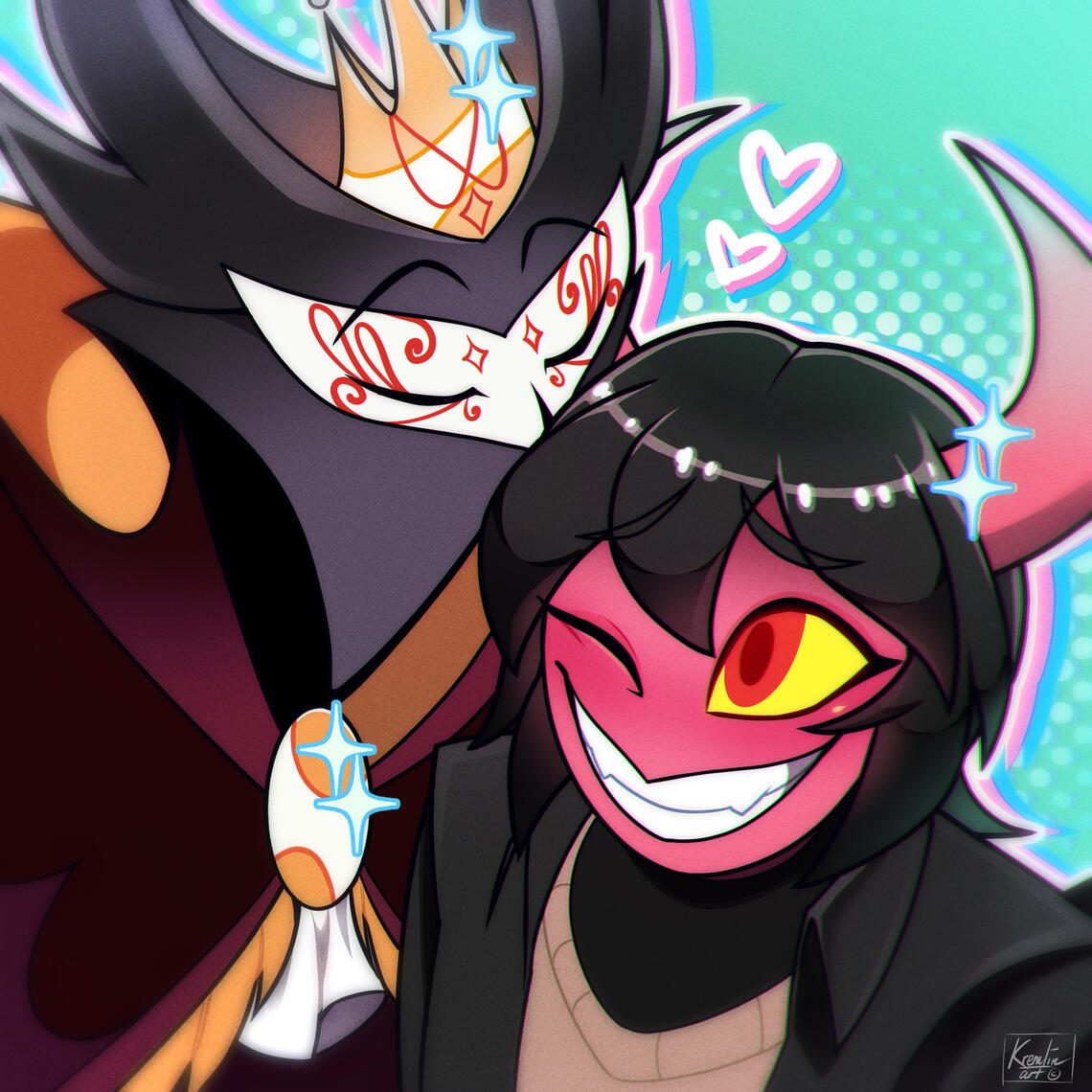 Pop graphic, cel-shading and soft-shading