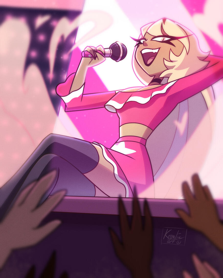 Helluva Boss - Spring Broken, cel-shading, 8.25 x 10.25 in