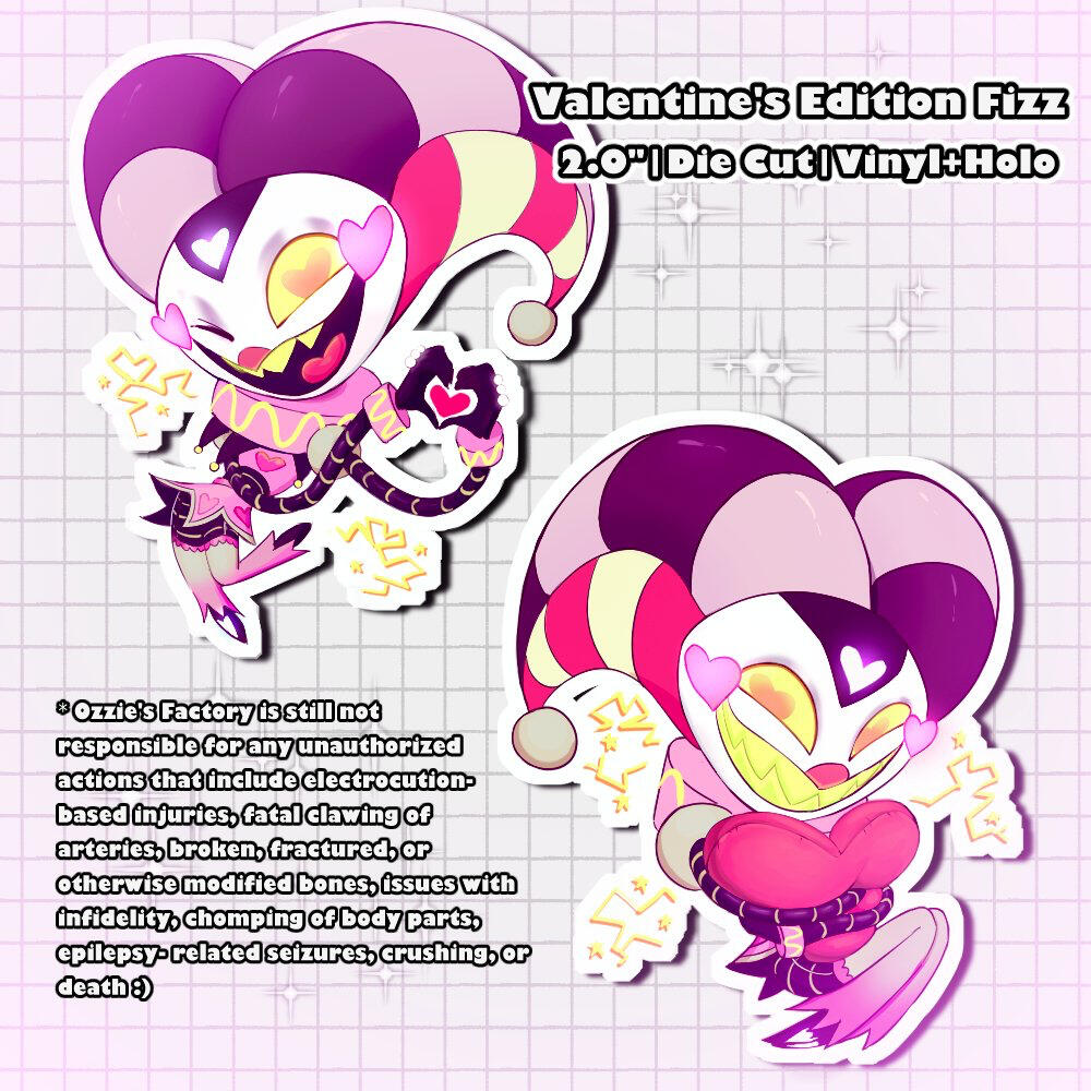 V-Day Robo-Fizz Sticker
